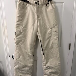 Helix Women's Cream Cargo Snow Pants